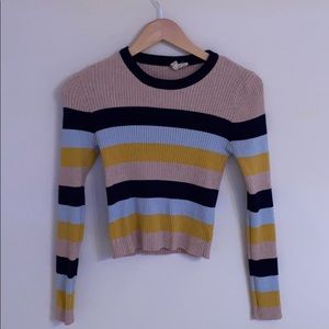 strip form fitting sweater